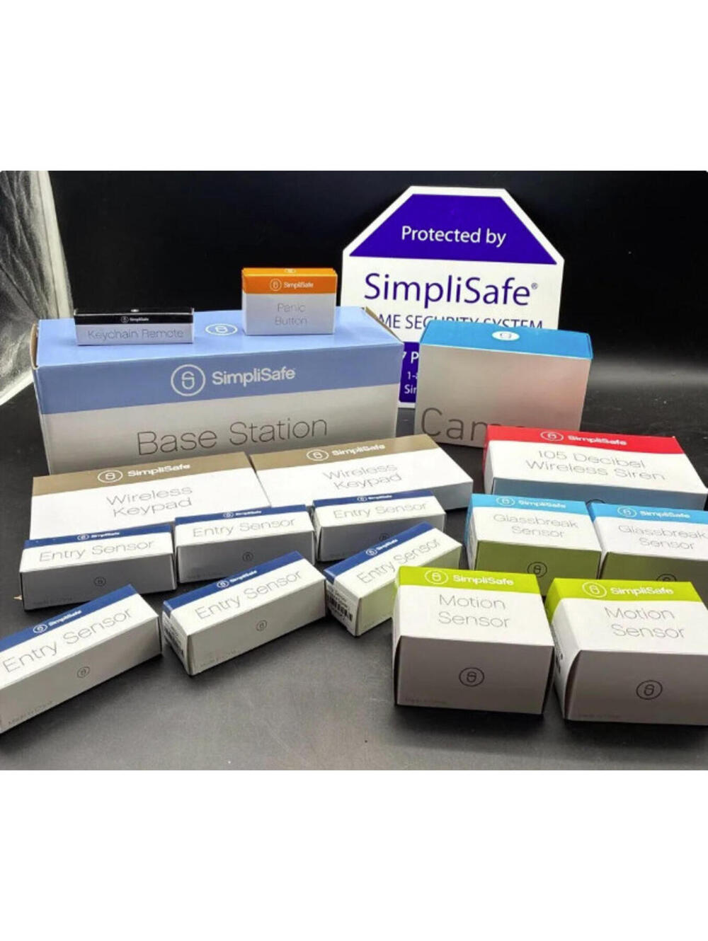 SimpliSafe Home Security System Base Station Camera Sensors Siren Keypad 17pc